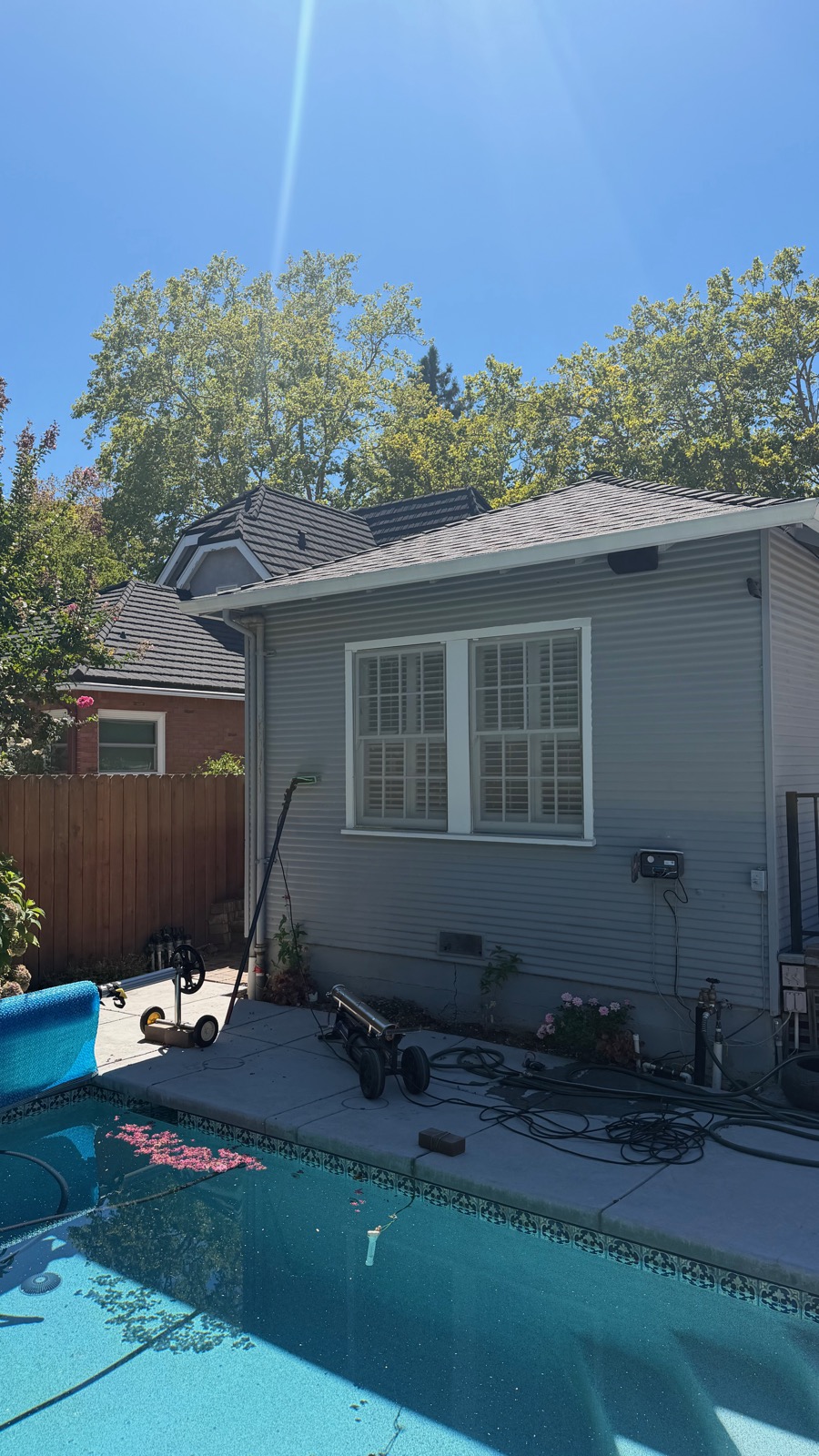 Clean patio cover and windows
